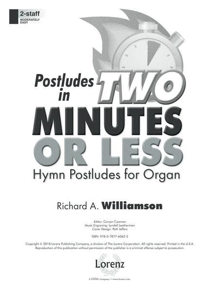 Postludes In Two Minutes Or Less